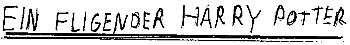 Ein fliegender Harry Potter
