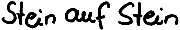 Stein auf Stein