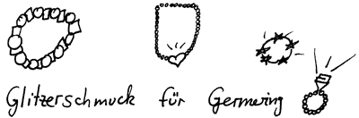 Glitzerschmuck fuer Germering