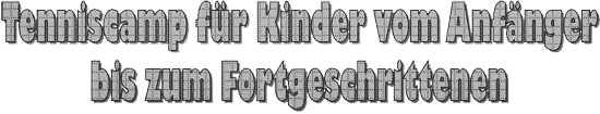 Tenniscamp fuer Kinder