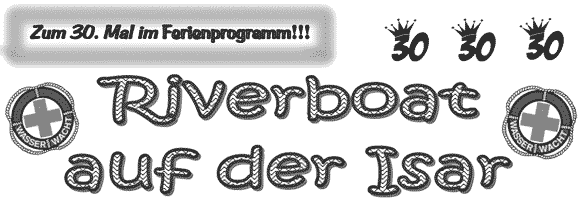 Riverboat auf der Isar