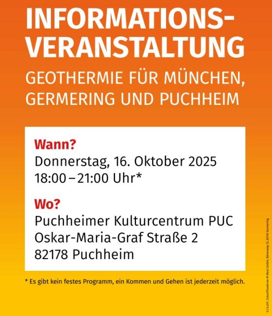 Informationsveranstaltung Geothermie