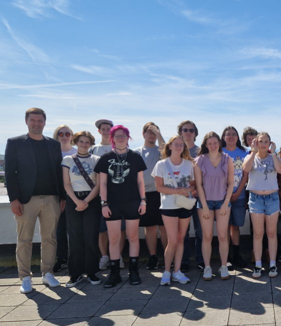 Schülerinnen und Schüler aus den USA zu Besuch im Rathaus